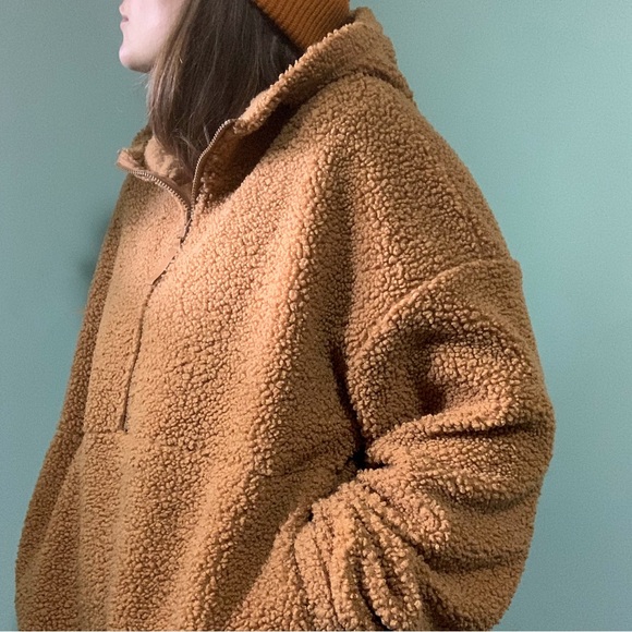OLD NAVY sherpa 1/2 zip tunic hoody - Picture 4 of 10